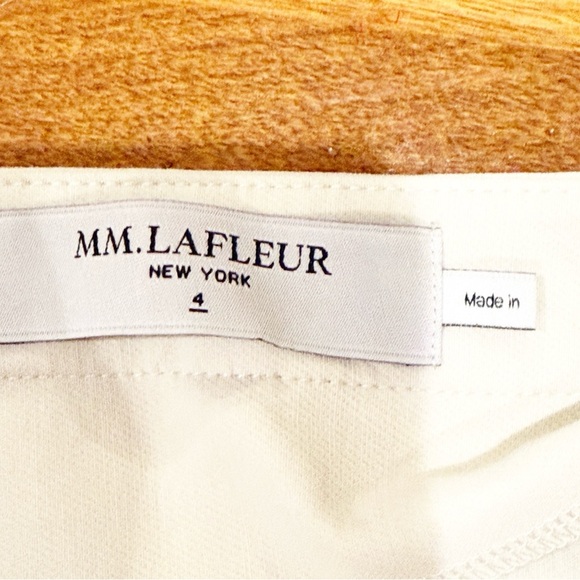 M.M. Lafleur The Foster Cigarette Pant in bone sz 4 - Picture 9 of 11